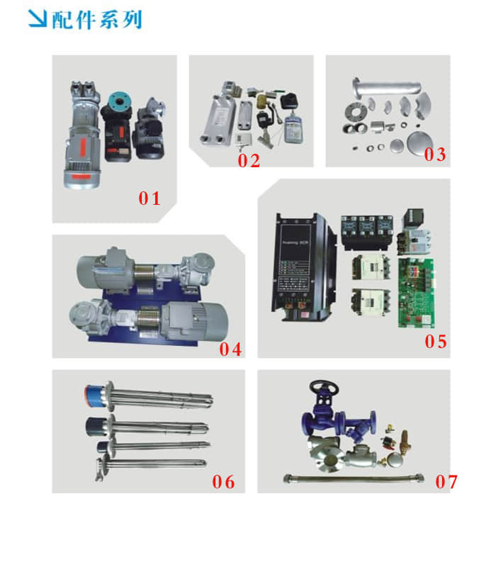 标准模温机控温配件信息